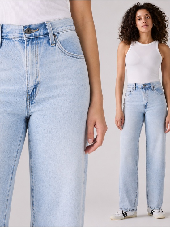 Levi's Denim - Levi's Baggy Dad Women's Jeans 27x32 "Fan Flare" Light Wash NWT